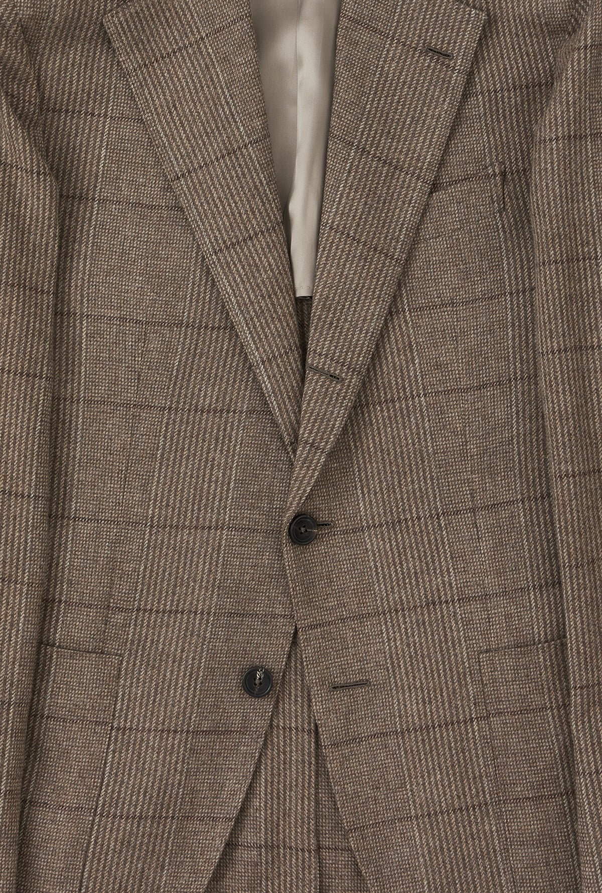 Sport Jacket Wool Cashmere Fawn Russell Check