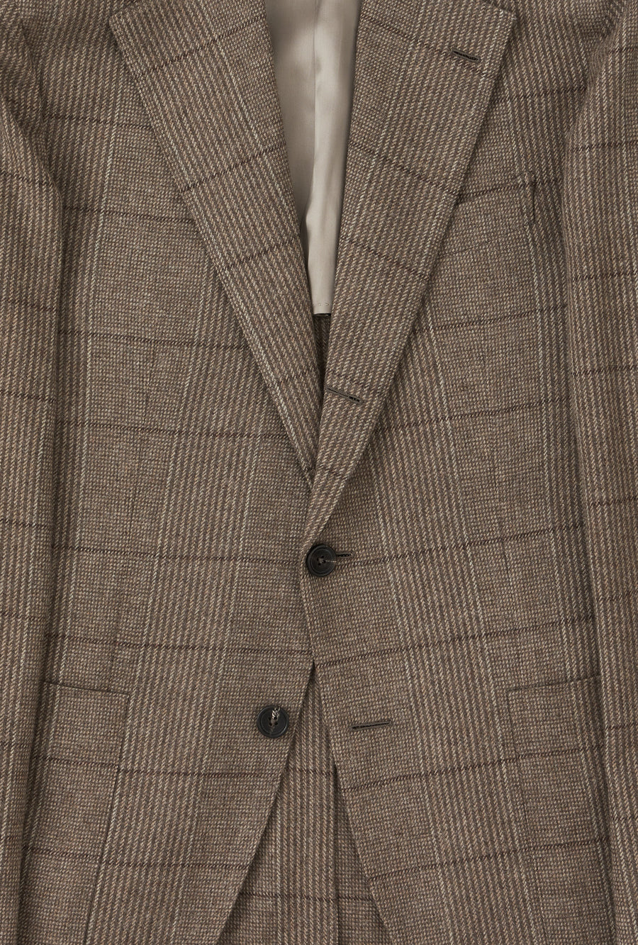 Sport Jacket Wool Cashmere Fawn Russell Check
