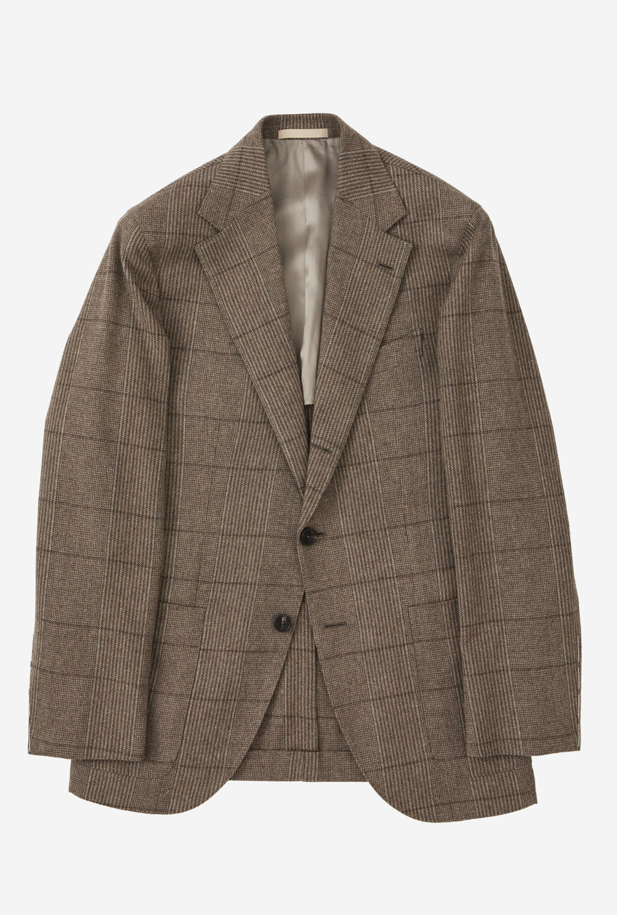 Sport Jacket Wool Cashmere Fawn Russell Check