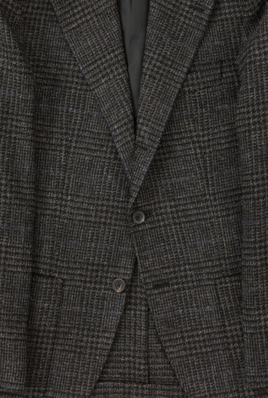 Sport Jacket Wool Dark Brown Glen Plaid