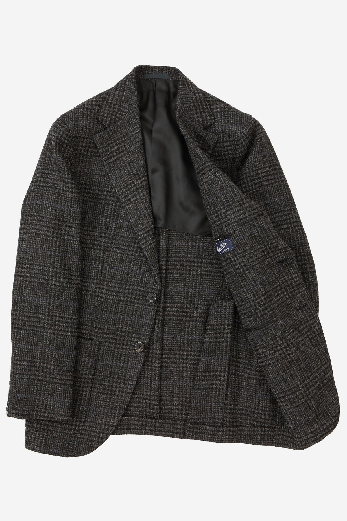 Sport Jacket Wool Dark Brown Glen Plaid