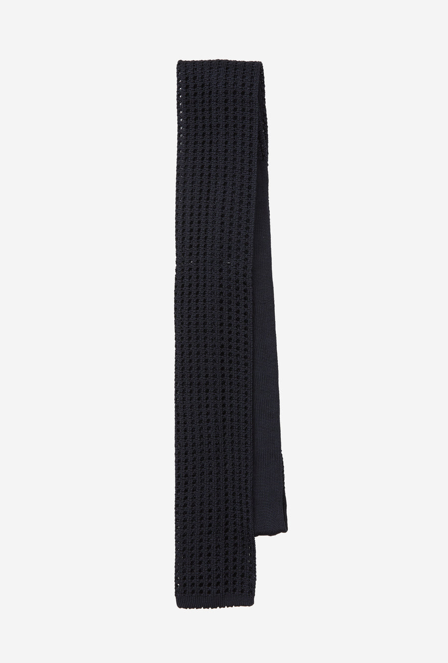 Knit Tie Silk Navy