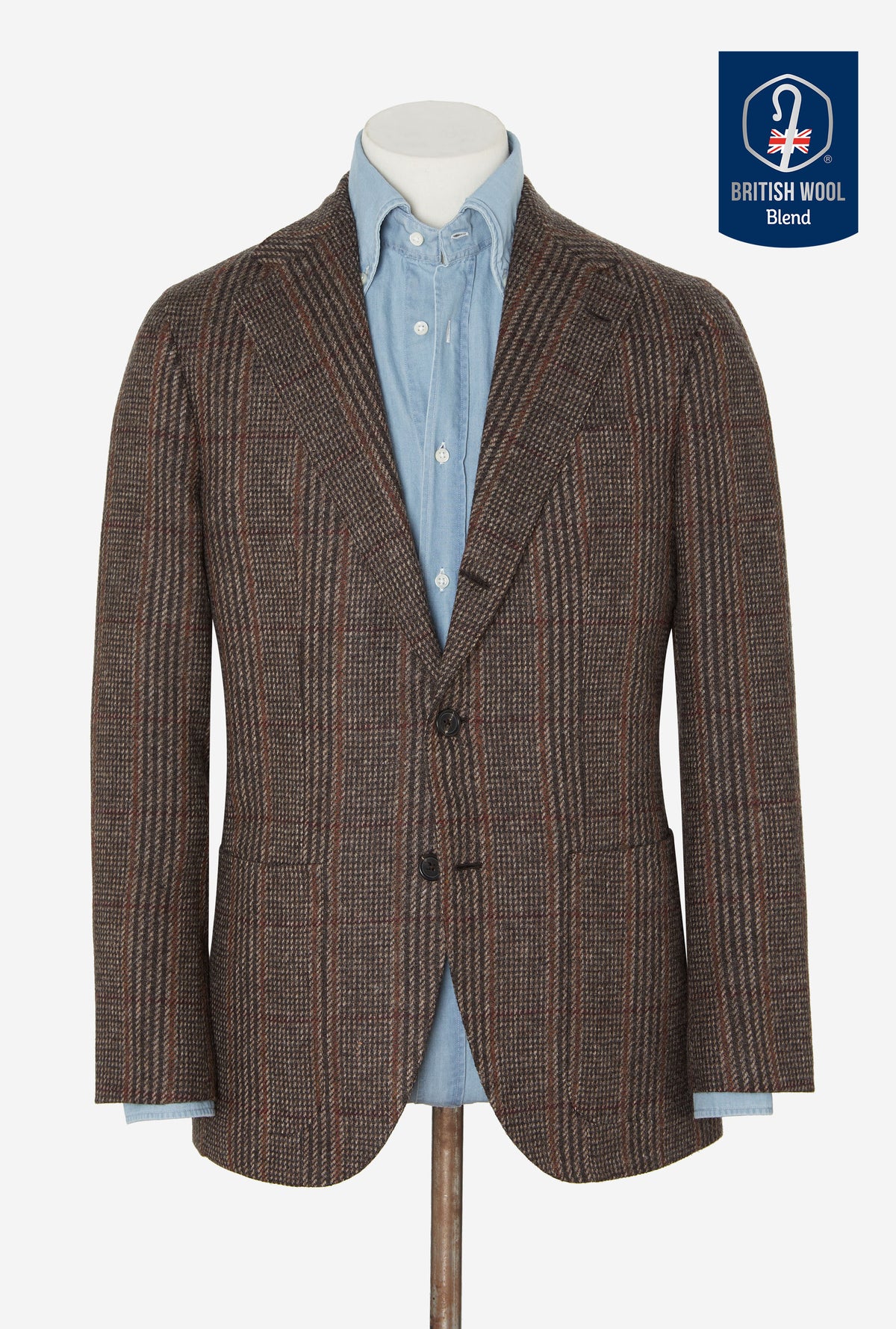 Sport Jacket Wool Brown Russell Check