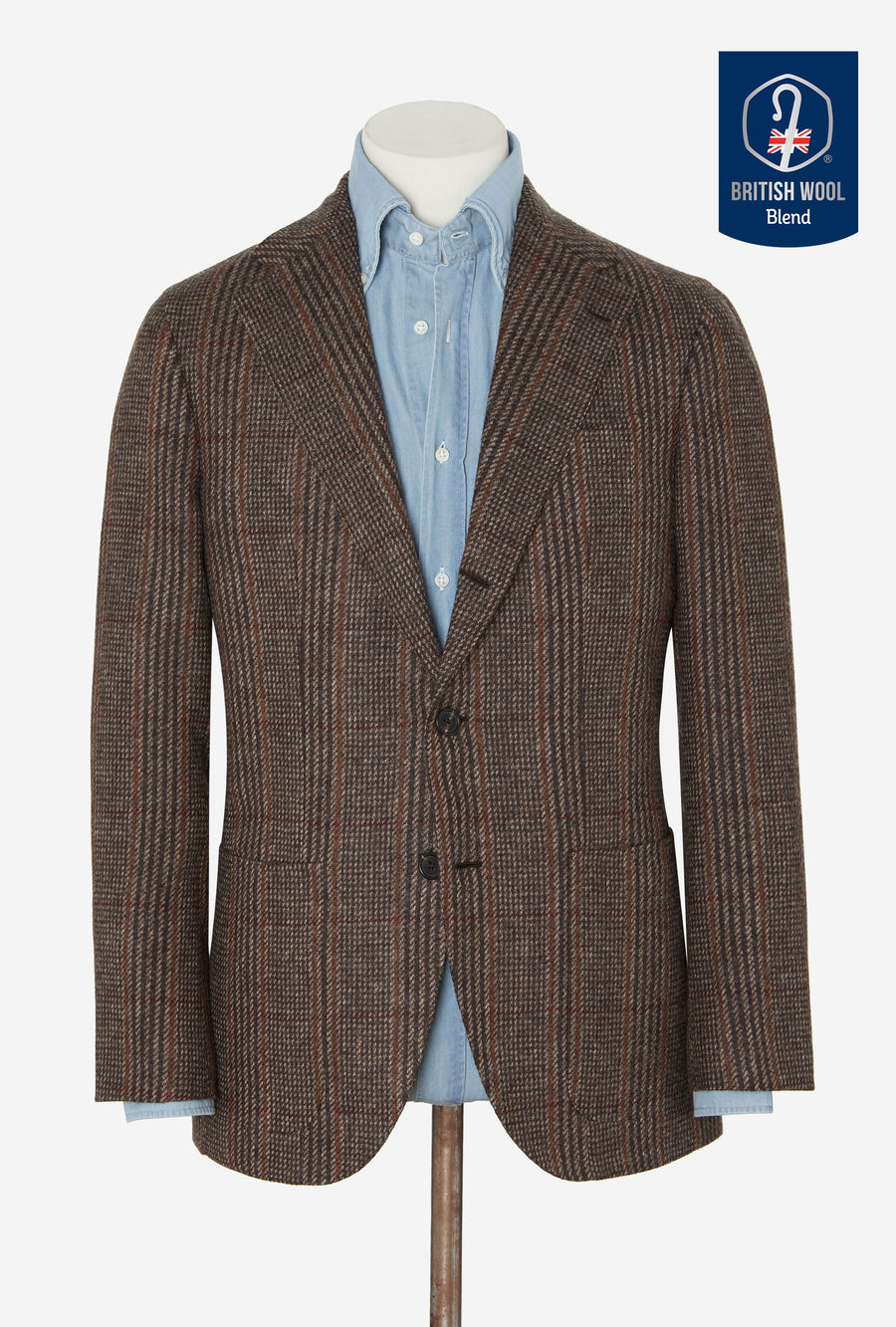 Sport Jacket Wool Brown Russell Check