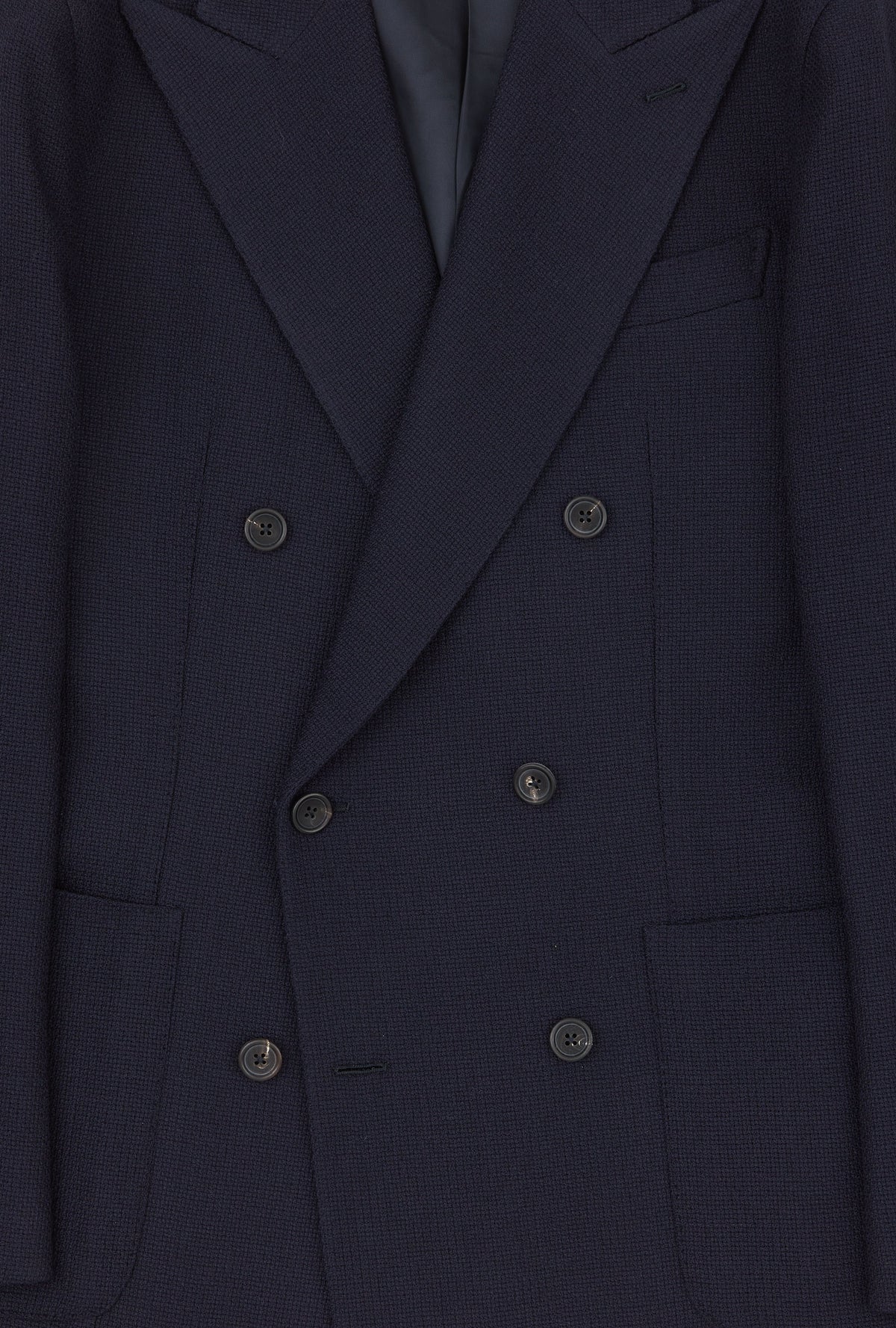 Sport Jacket Deconstructed Navy Exploded Hopsack