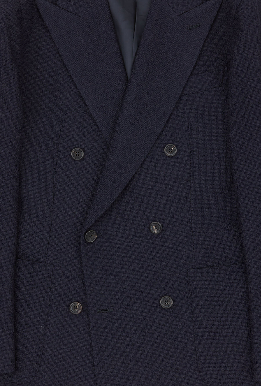 Sport Jacket Deconstructed Navy Exploded Hopsack