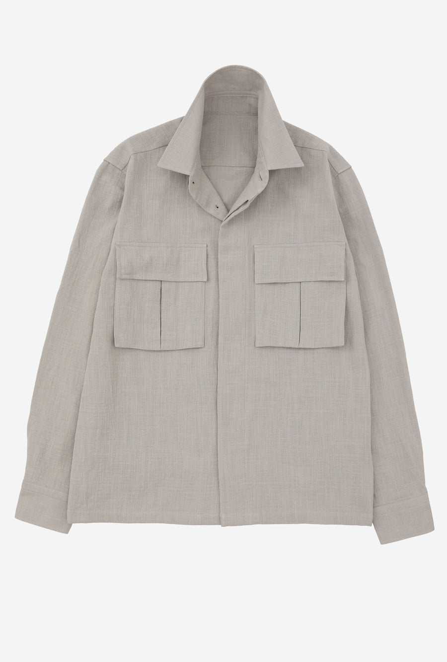 Field Overshirt Mesh Cotton Stone