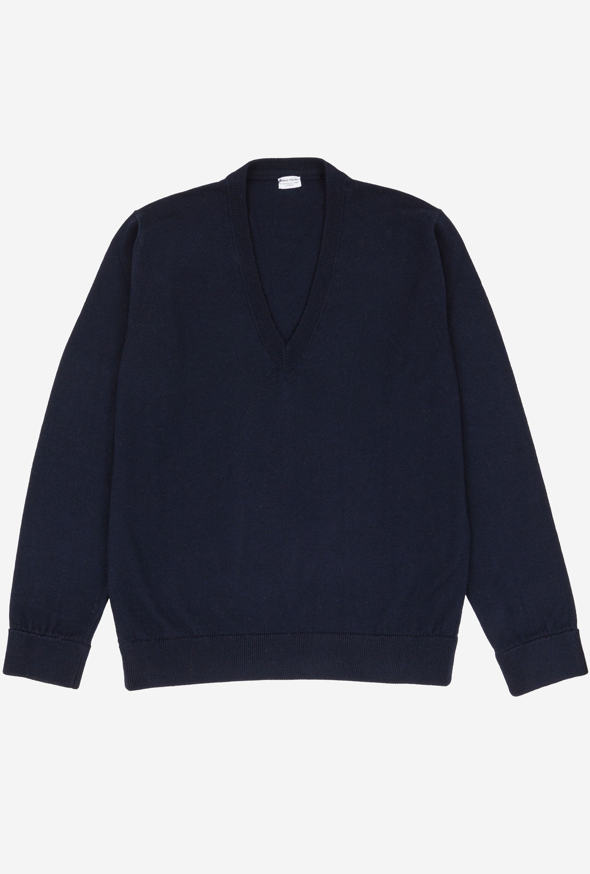 V-Neck Merino Wool Navy