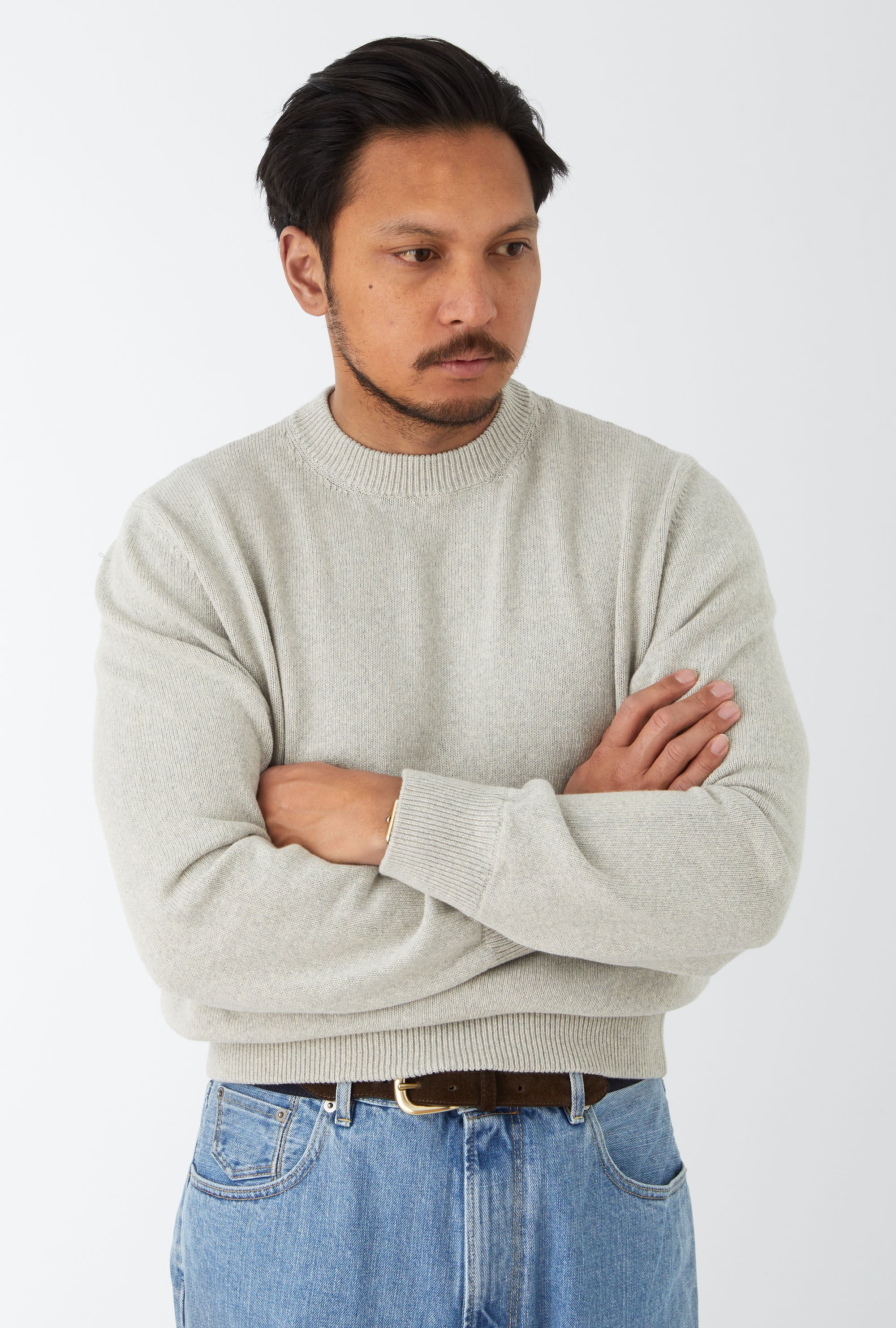 Crewneck Heavy Cotton Stone