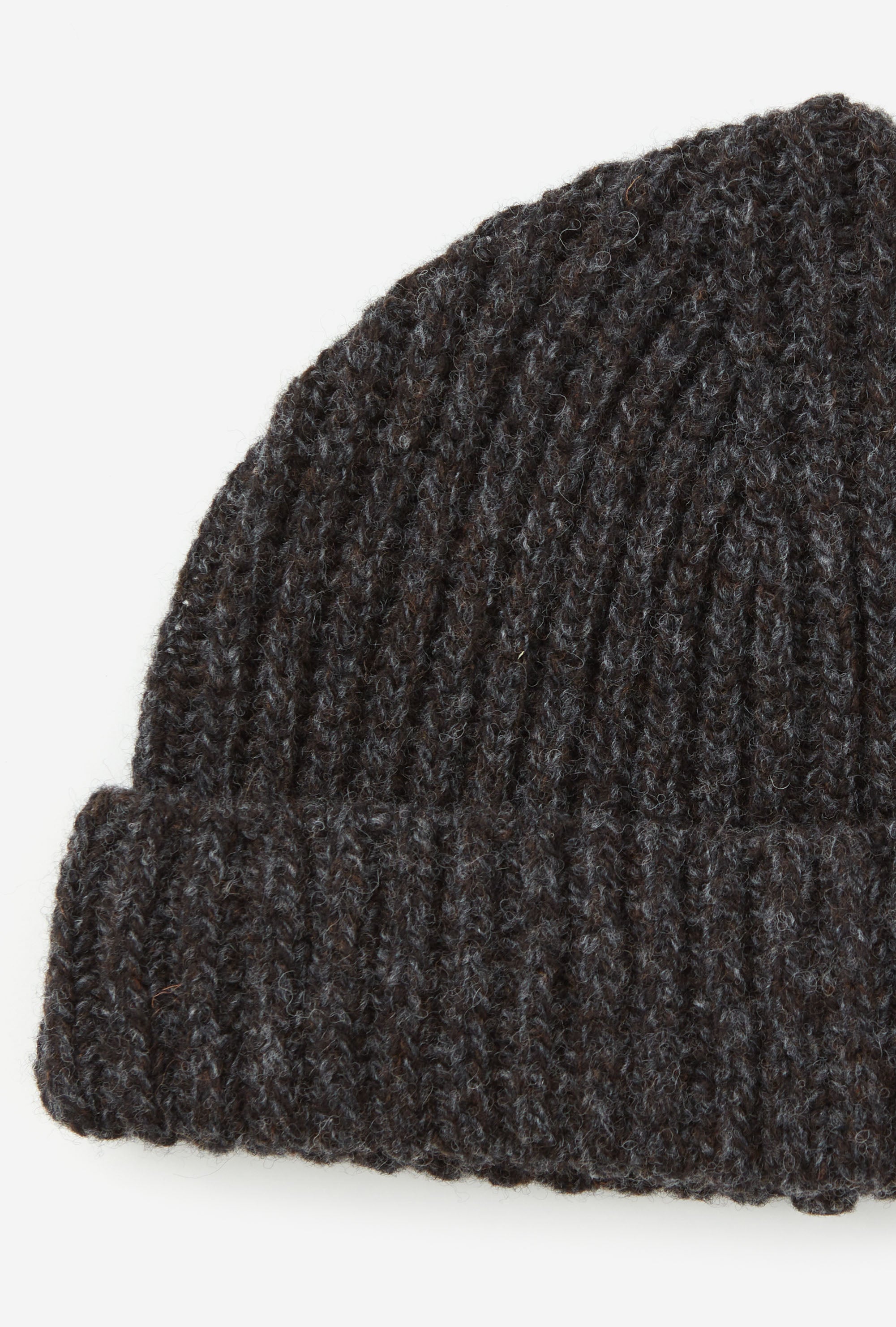 Beanie Hat Lambswool Charcoal