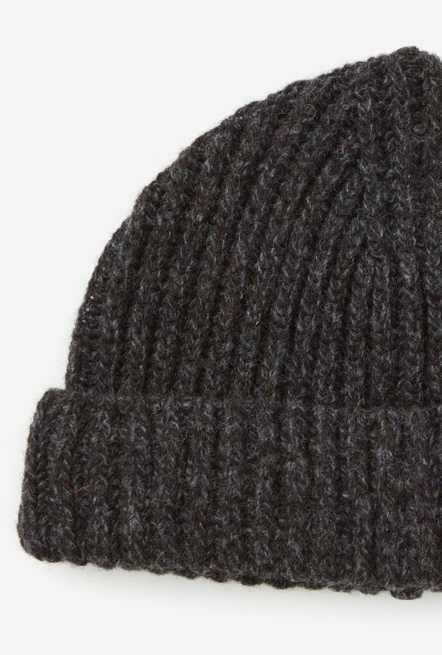 Beanie Hat Lambswool Charcoal