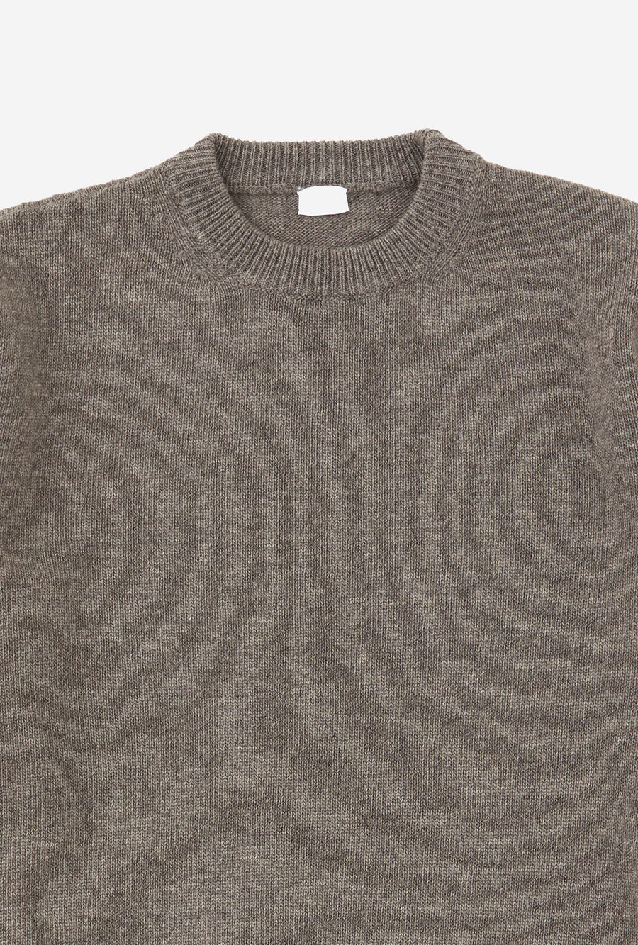 Crewneck Lambswool Shetland Blend Taupe