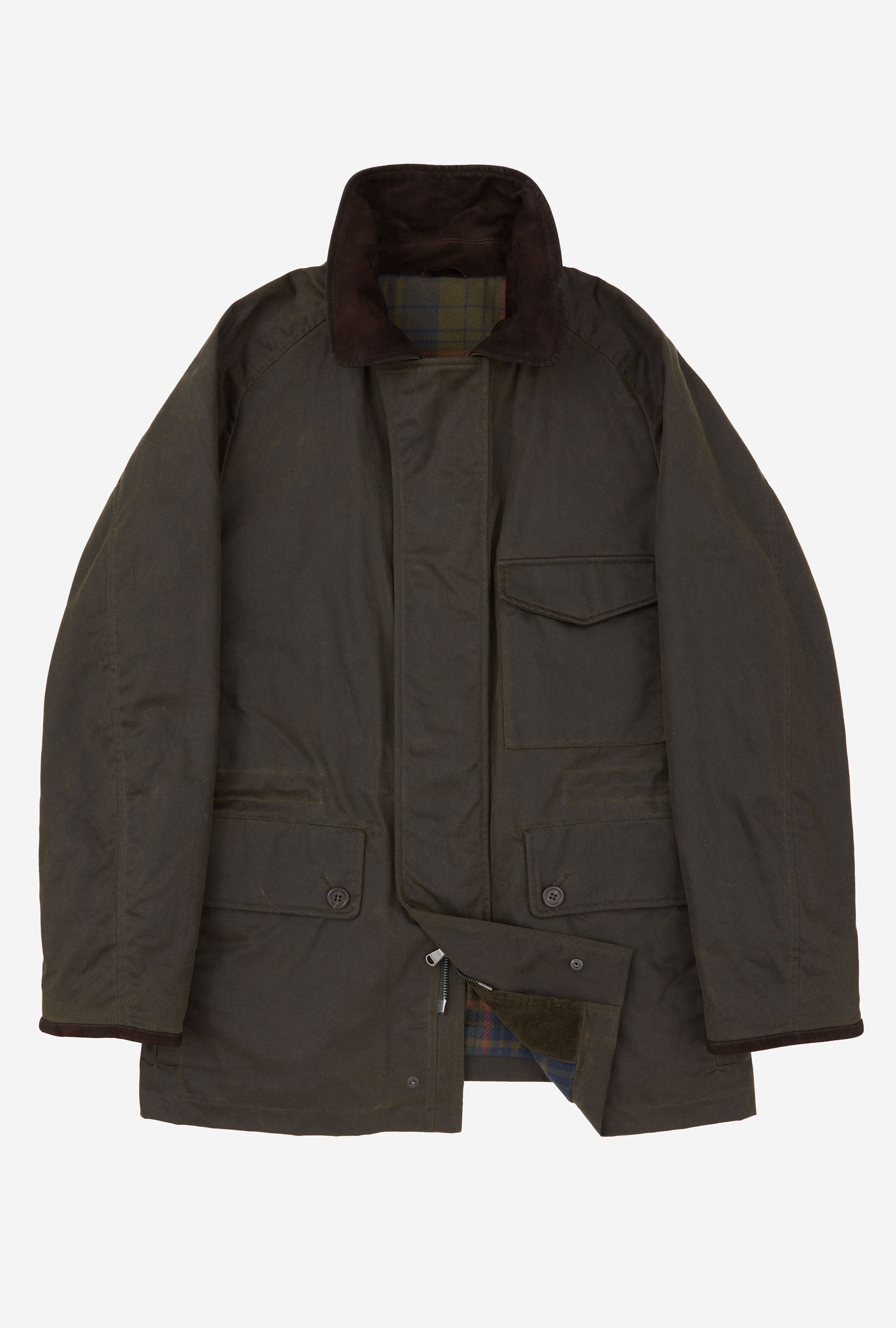 Country Coat Waxed Cotton Olive