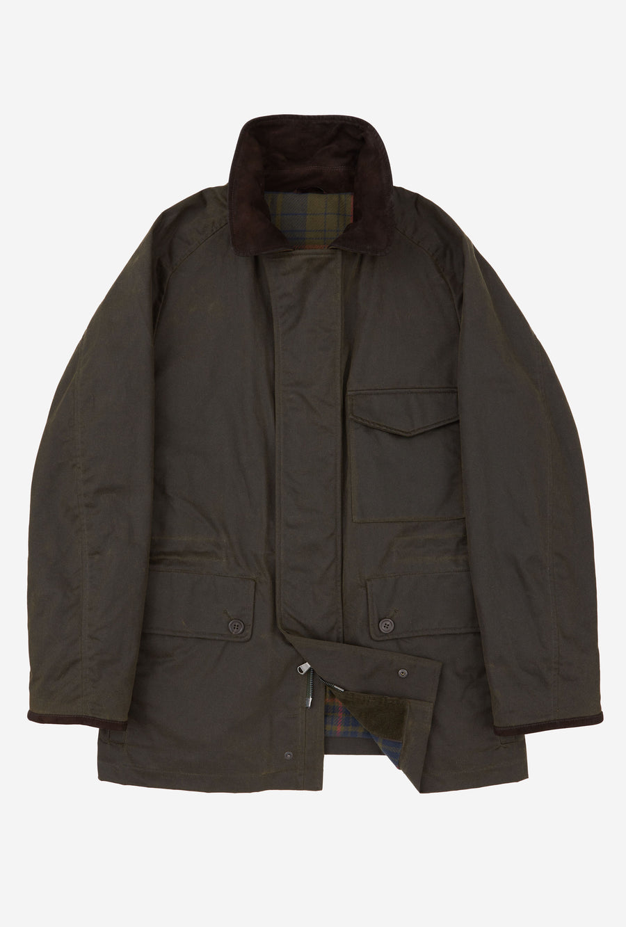 Country Coat Waxed Cotton Olive