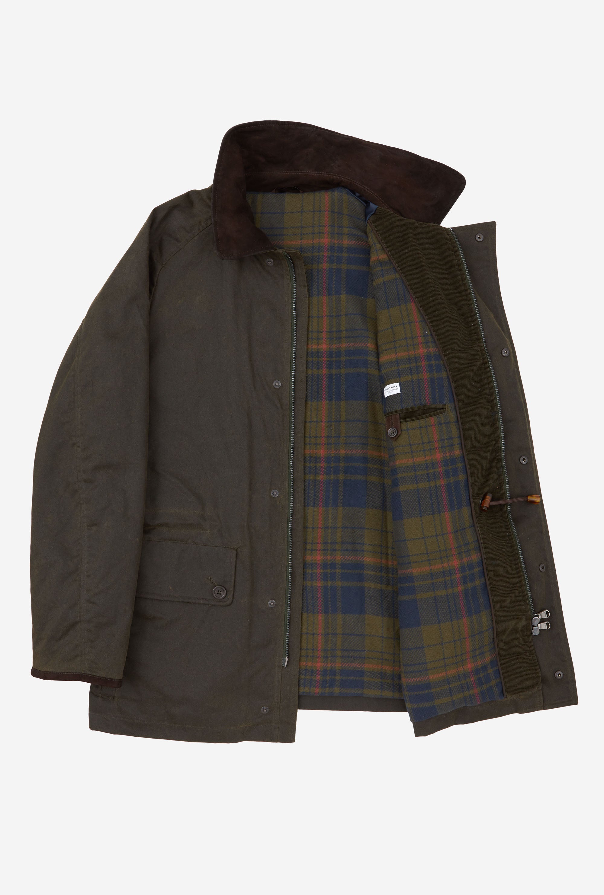 Country Coat Waxed Cotton Olive