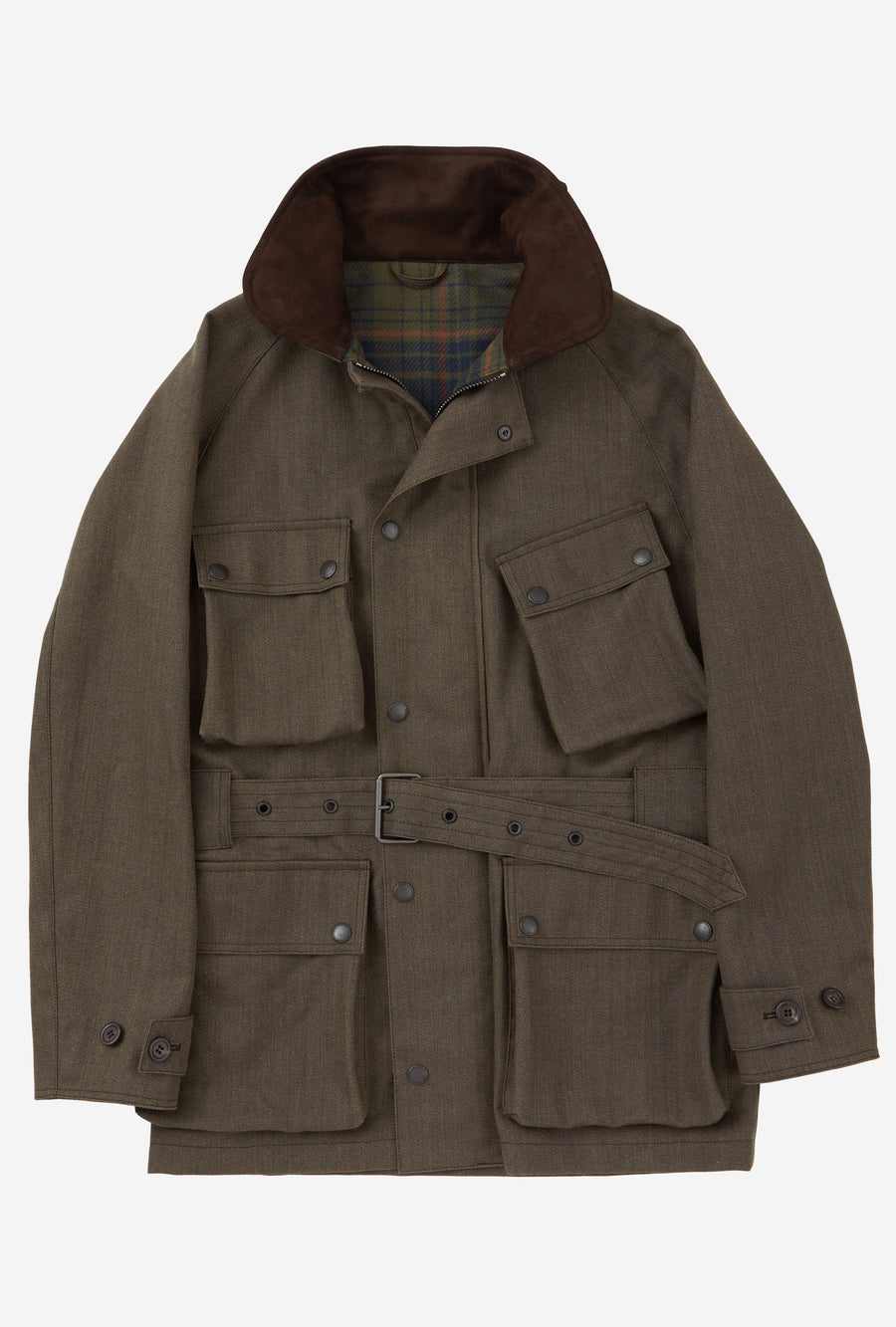 Moto Jacket Oiled Cavalry Twill Taupe