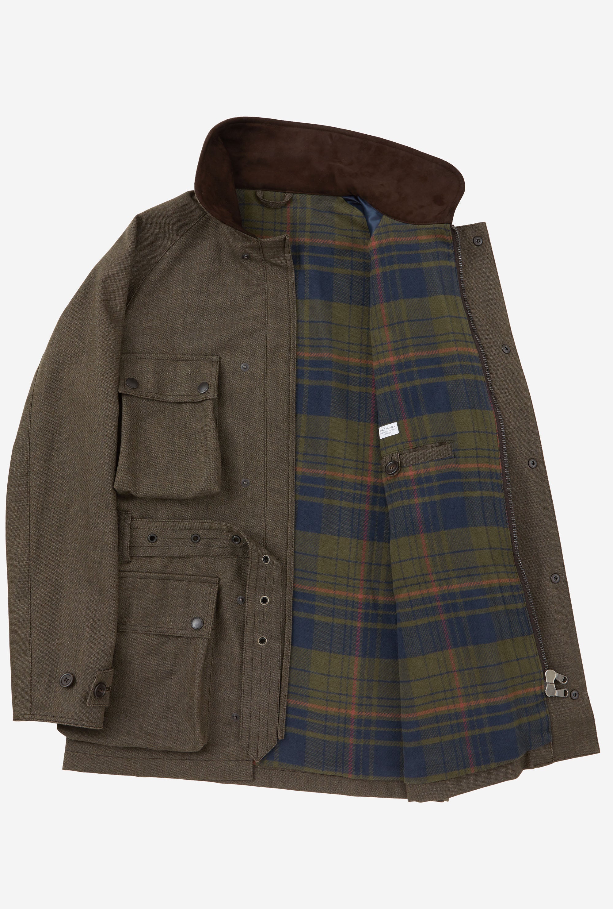 Moto Jacket Oiled Cavalry Twill Taupe