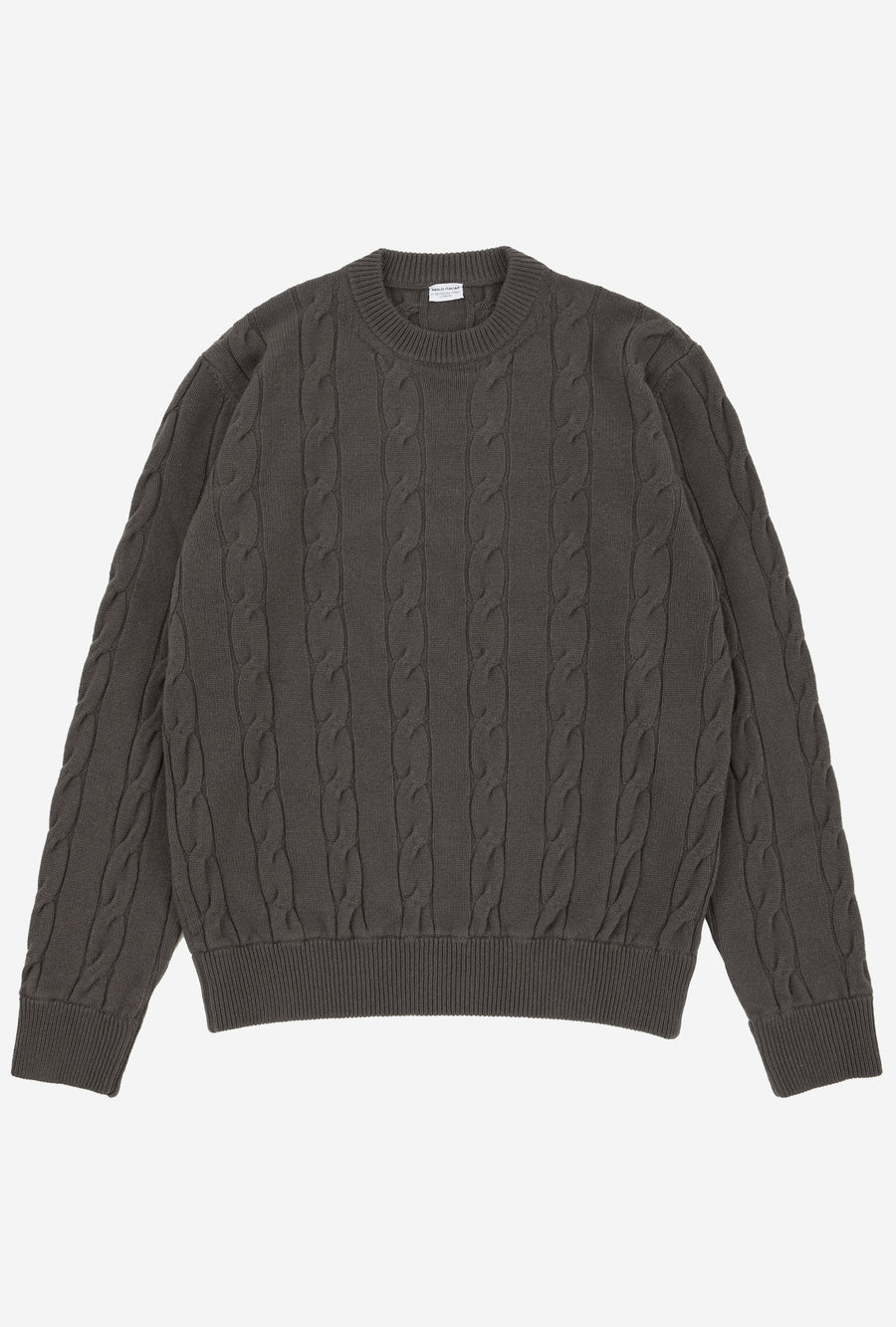 Cableknit Wool-Cashmere Putty