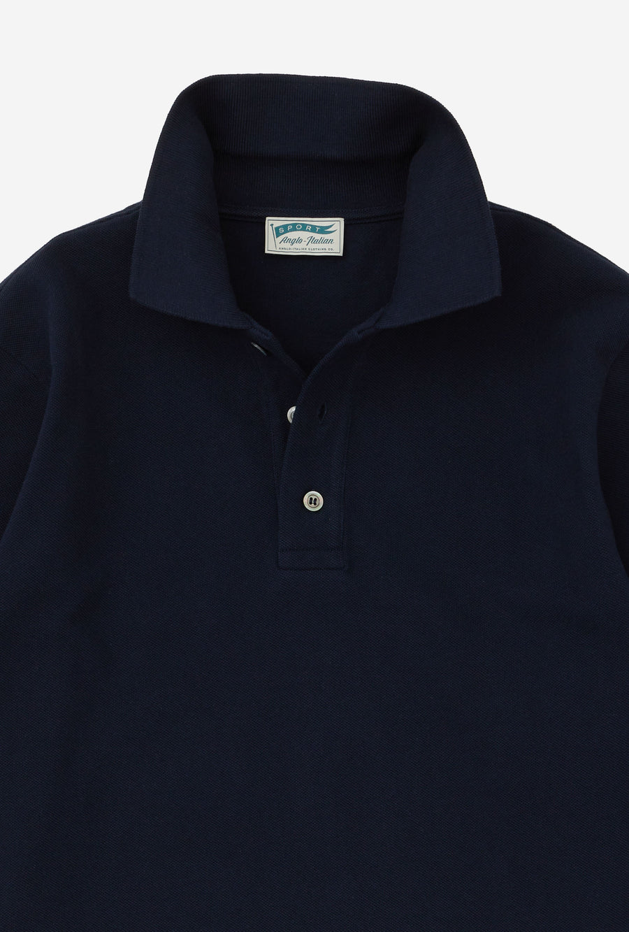 Polo Shirt Long Sleeve Navy