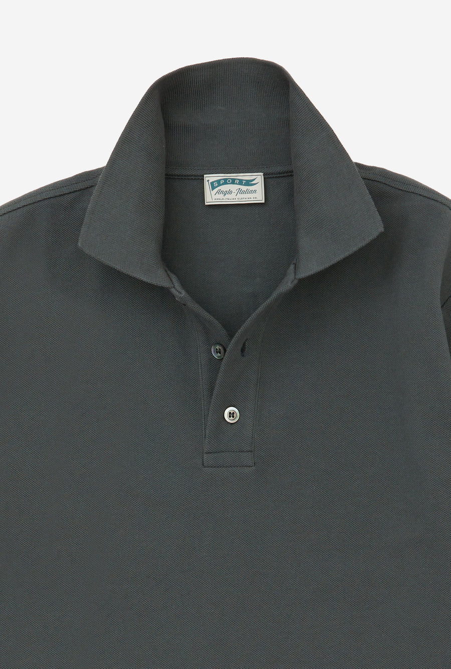 Polo Shirt Long Sleeve Forest