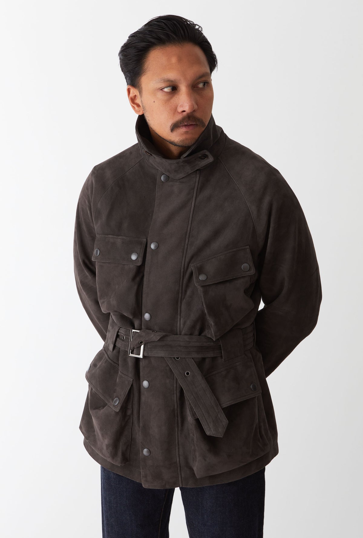 Moto Jacket Morel Suede