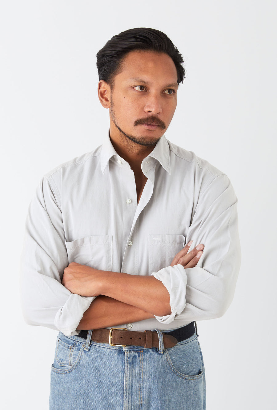 Mechanics Shirt Washed Cotton Twill Lunar Grey