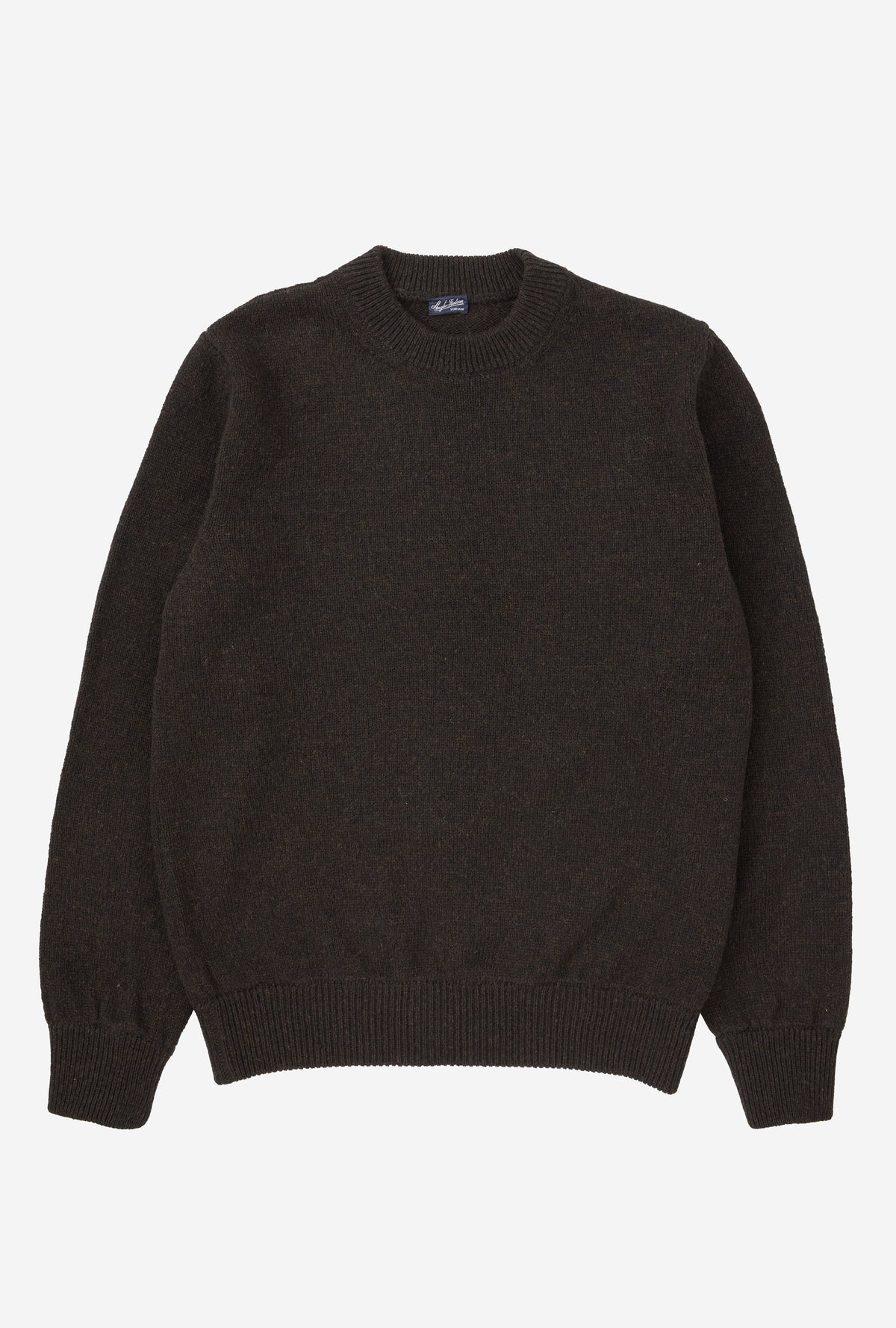 Crewneck Shetland Espresso Melange
