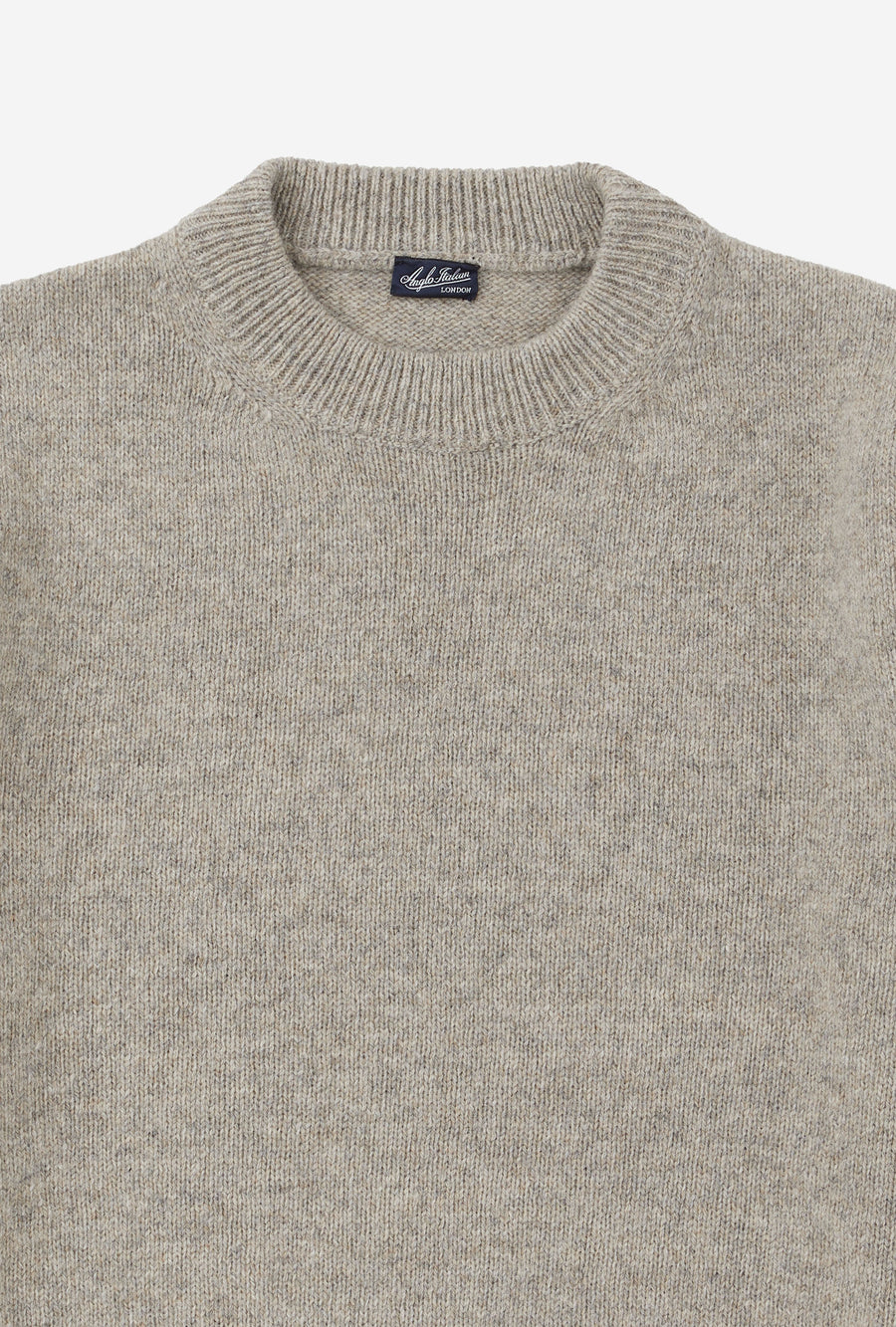 Crewneck Shetland Oat Melange