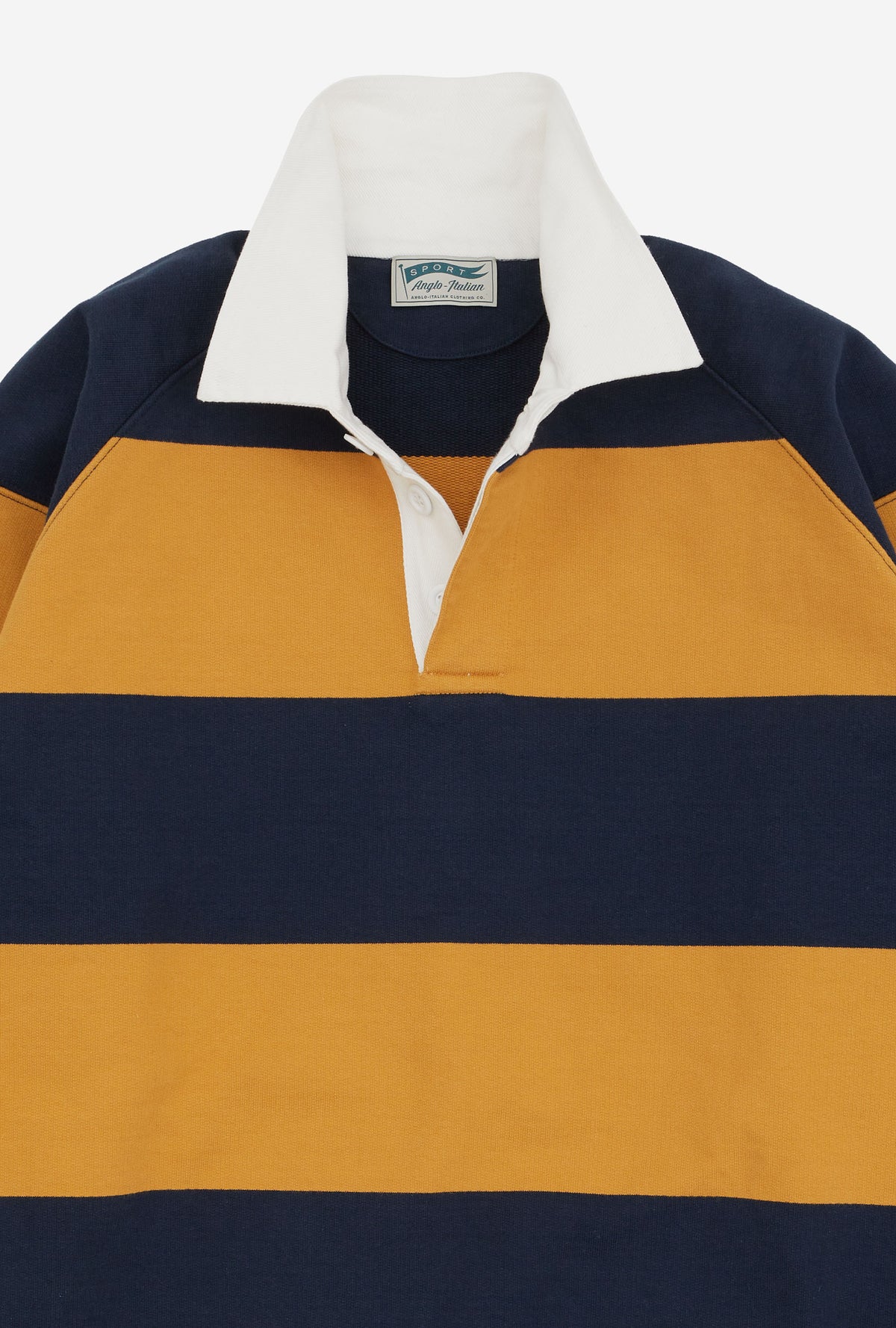 Rugby Shirt Navy Sunflower Stripe