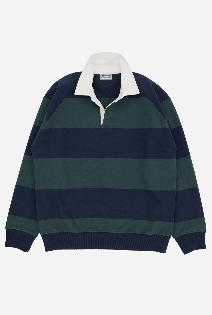 Rugby Shirt Navy Forest Stripe