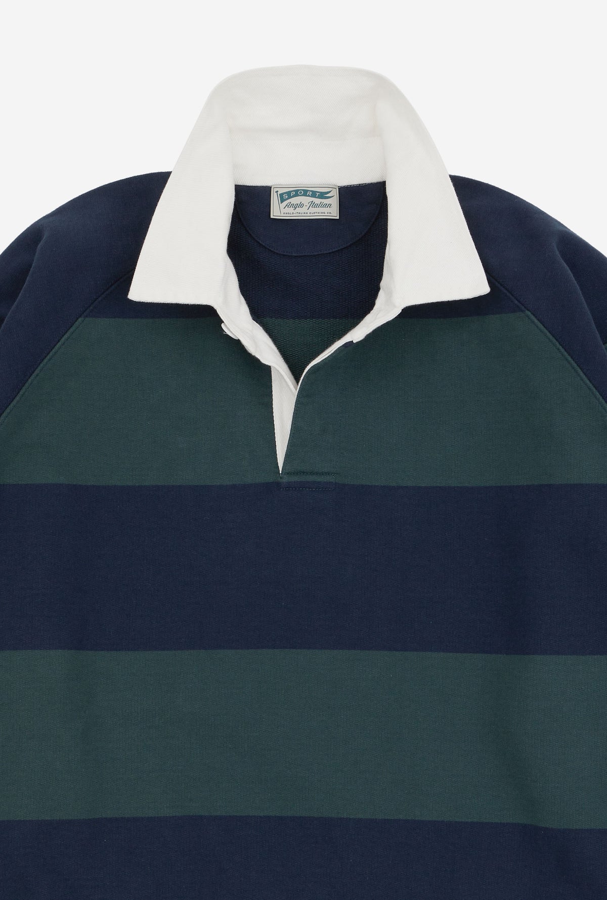 Rugby Shirt Navy Forest Stripe