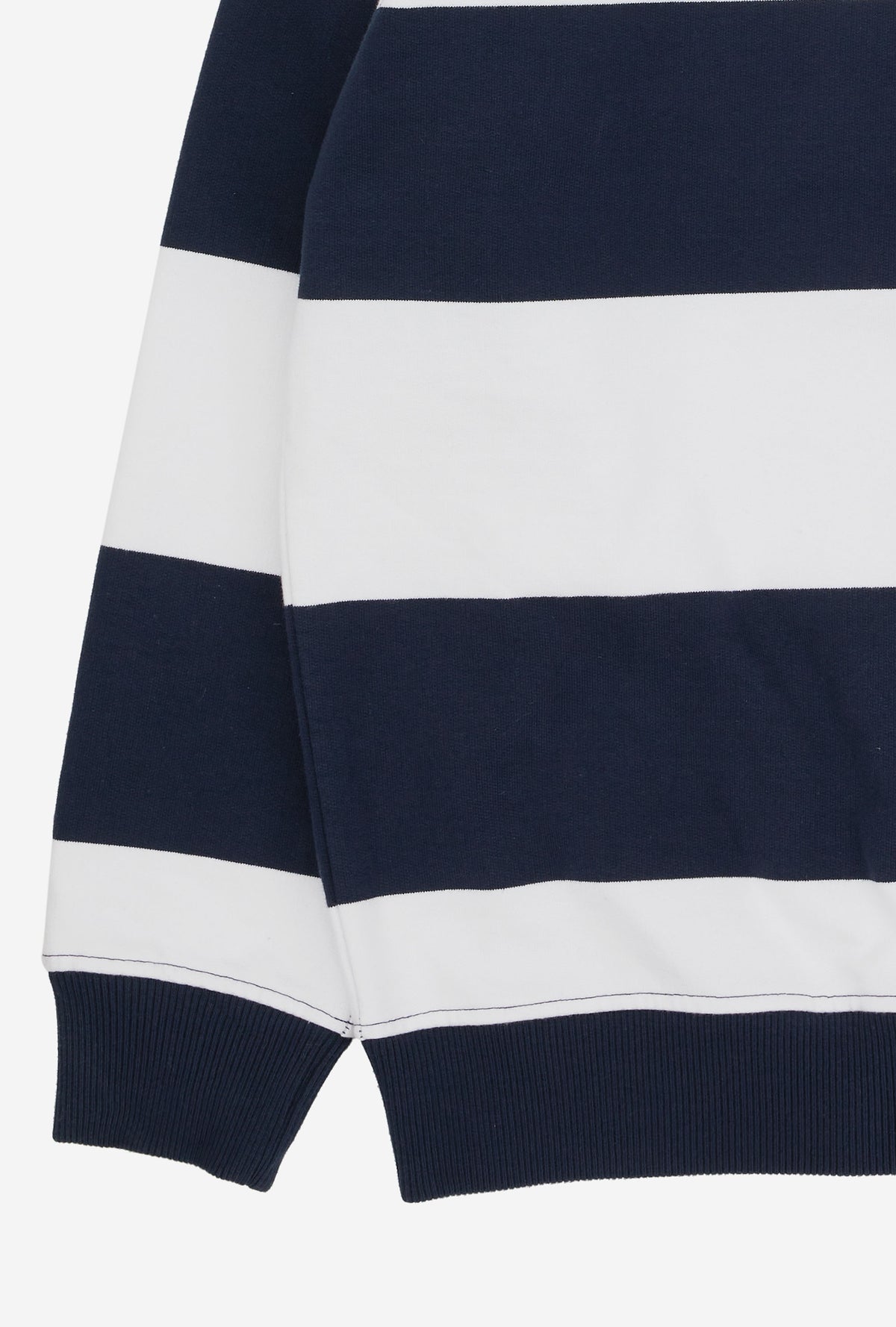Rugby Shirt Navy Ecru Stripe