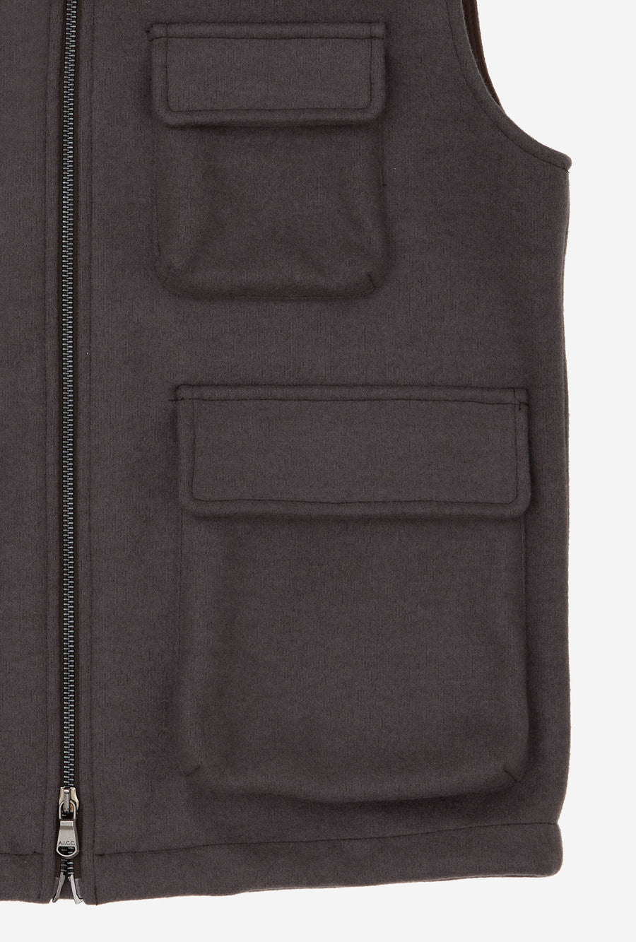 Gilet Wool Jersey Taupe