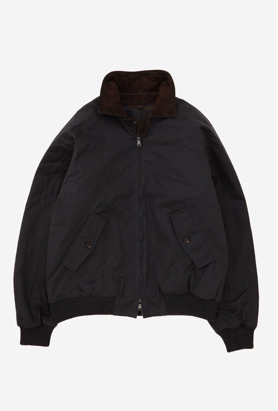 Bomber Jacket Waxed Cotton Charcoal