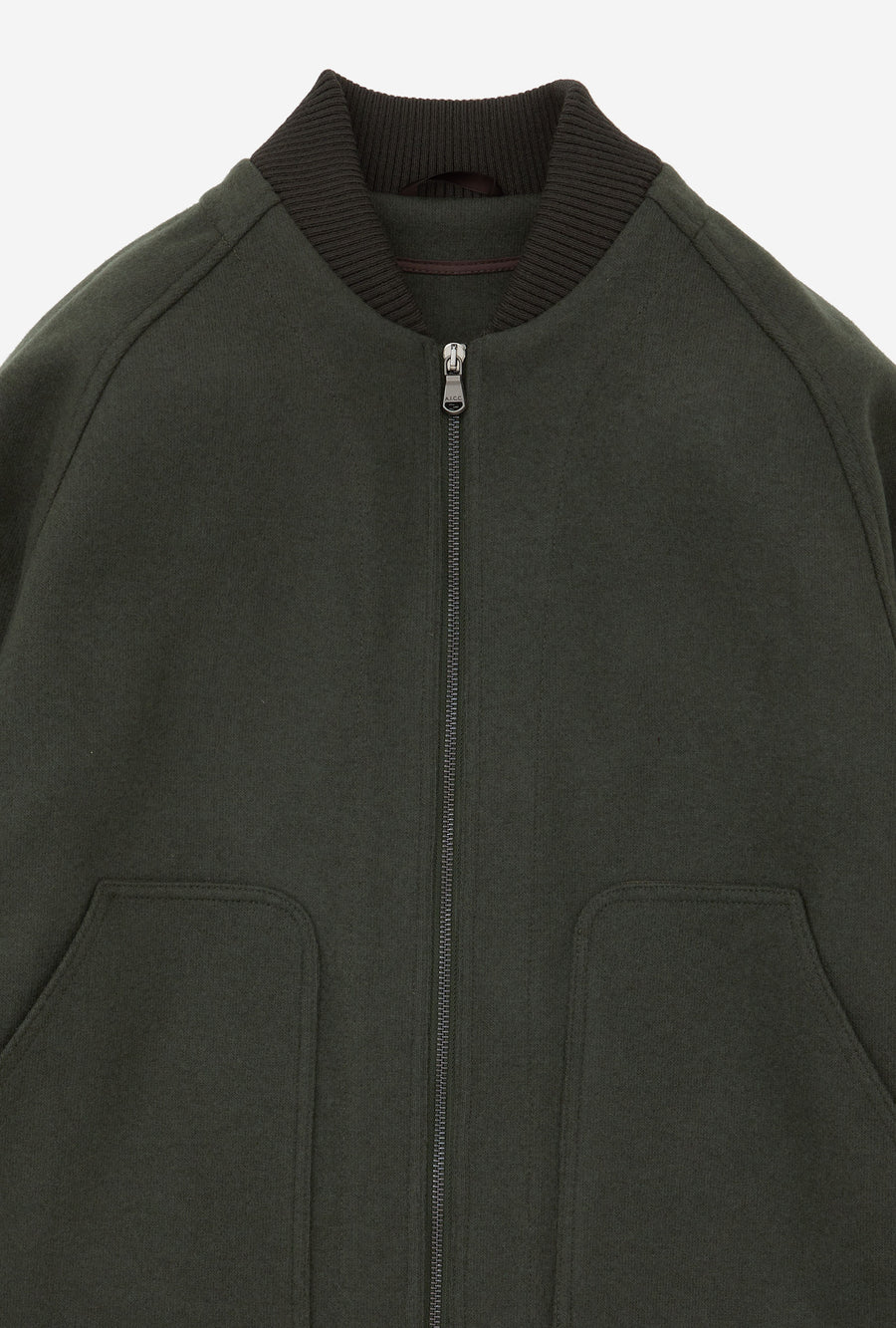 Bomber Wool Jersey Forest