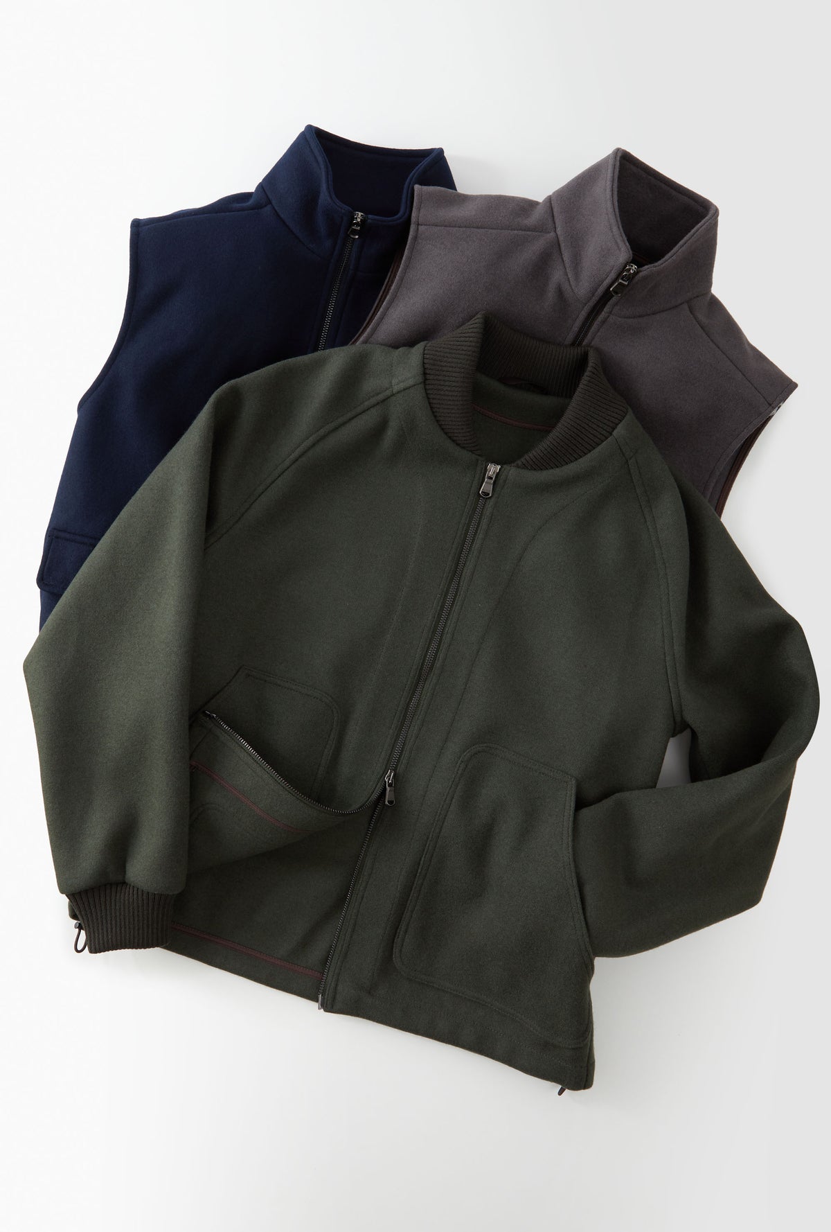 Bomber Wool Jersey Forest