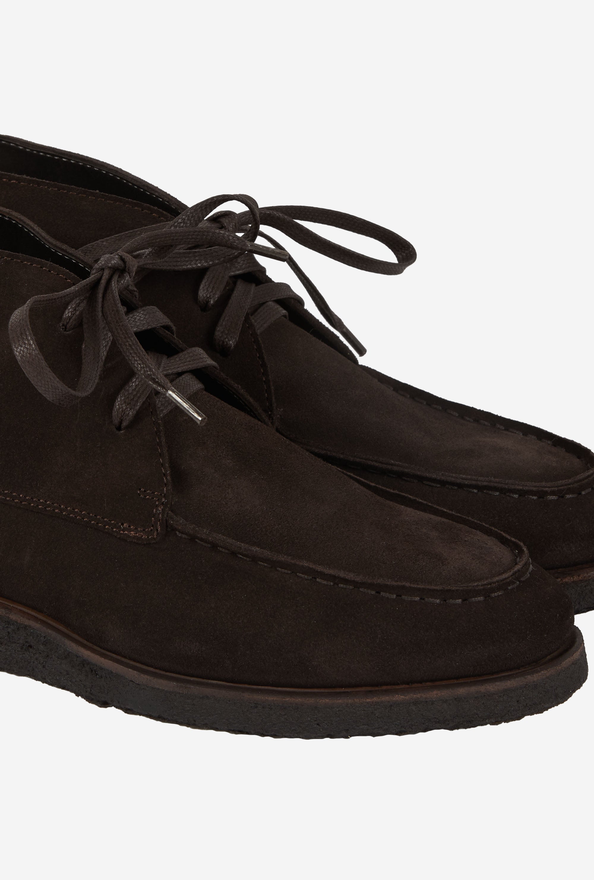 Alpine Boot Crepe Sole Dark Brown Suede