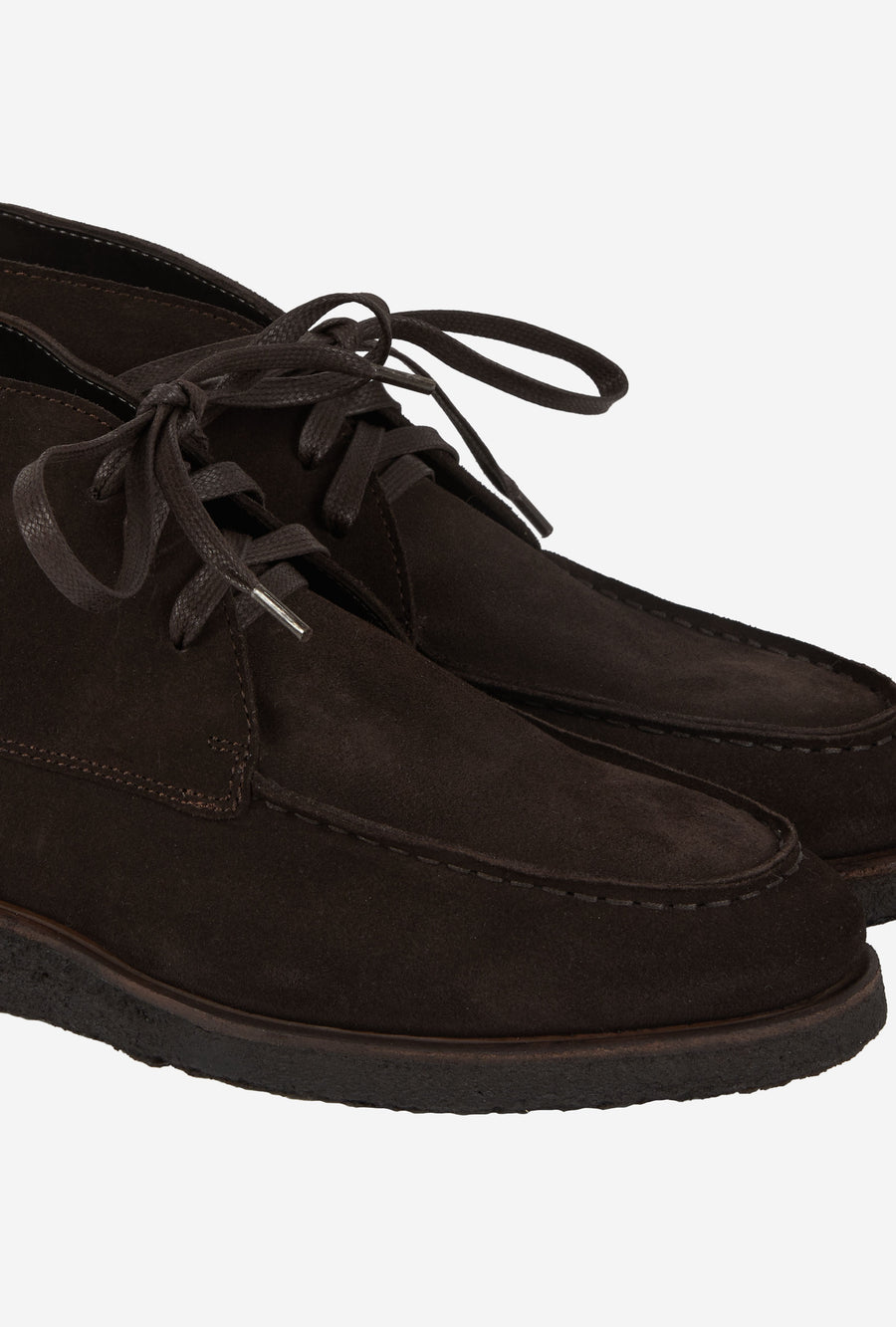 Alpine Boot Crepe Sole Dark Brown Suede