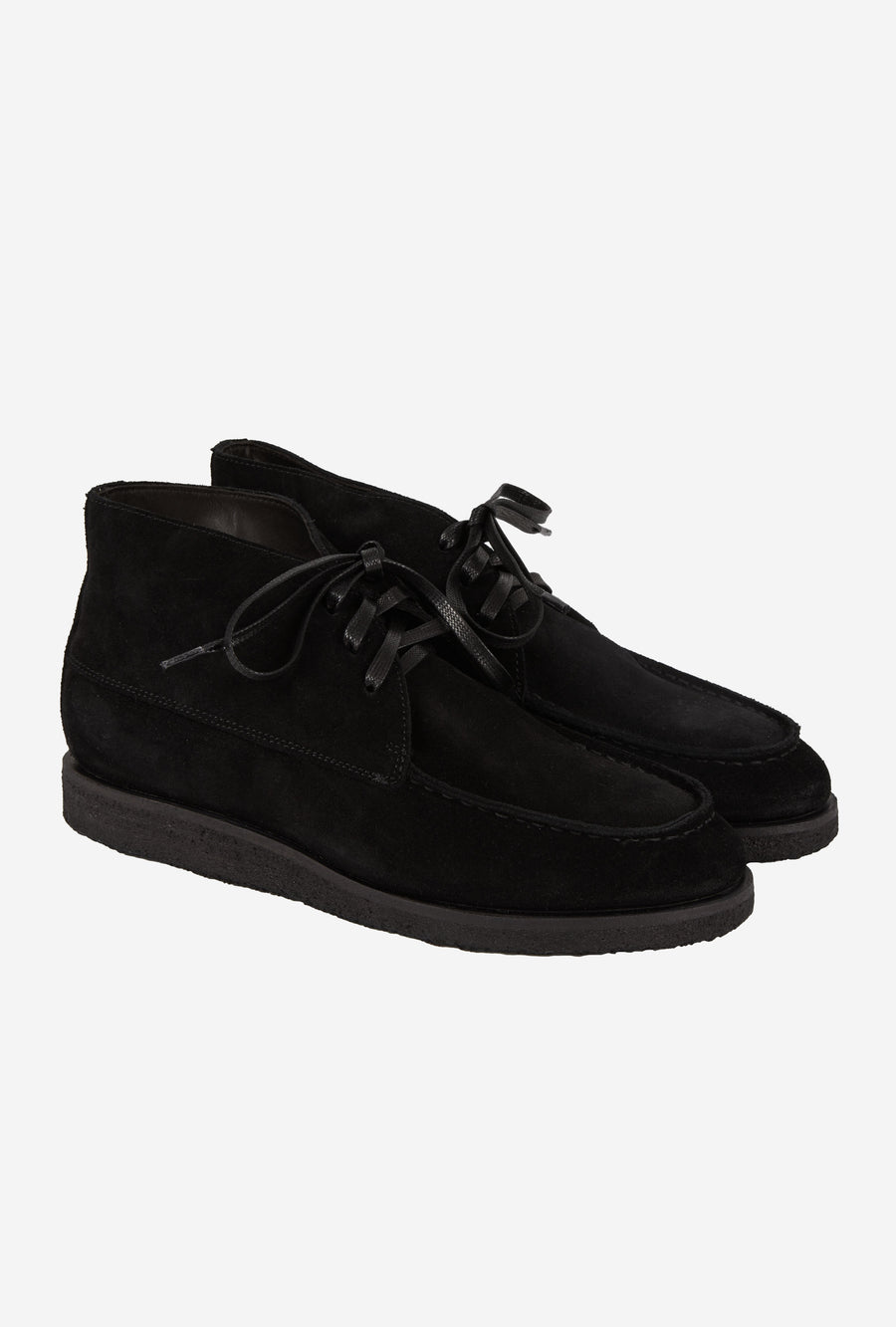Alpine Boot Crepe Sole Black Suede