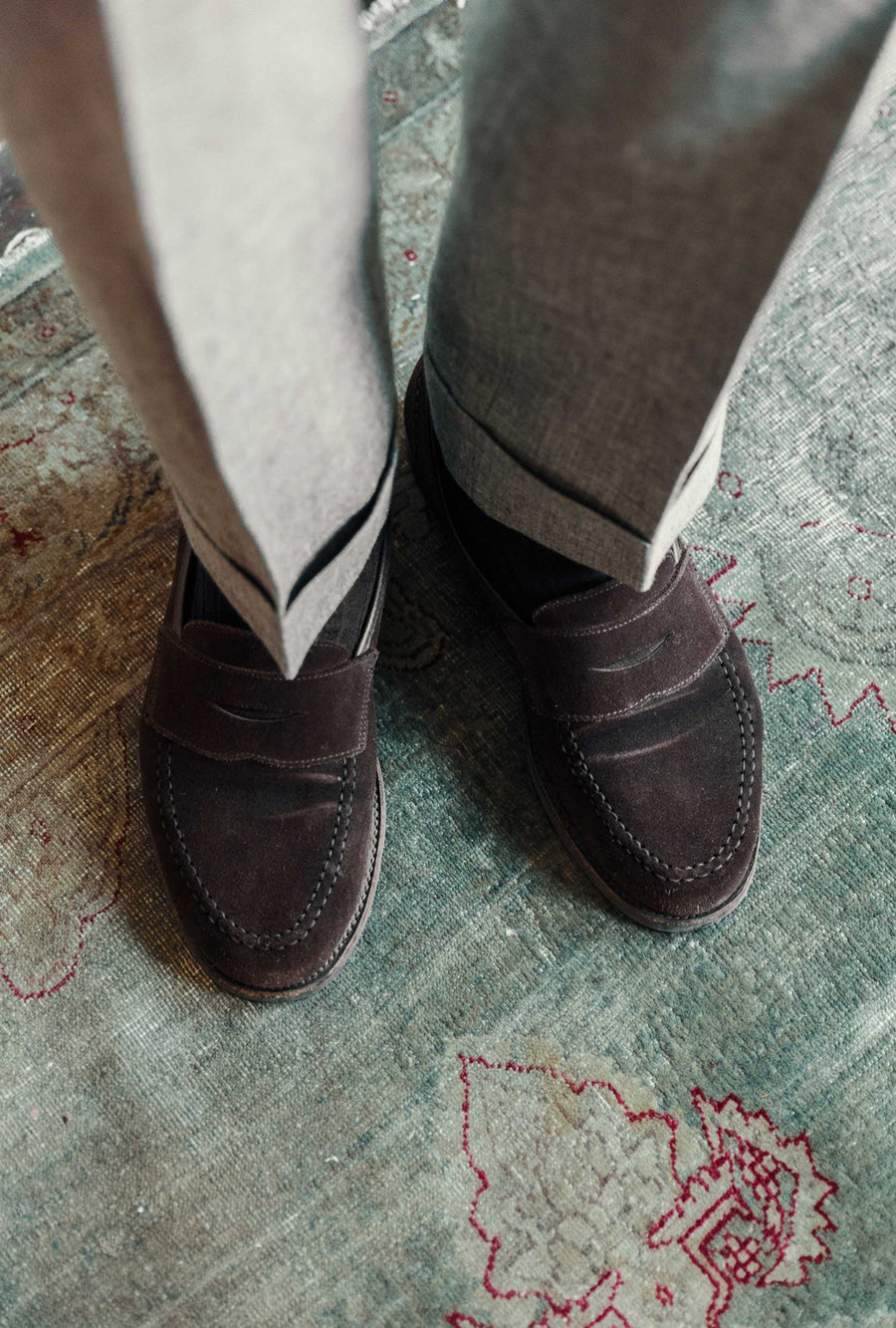 Crockett & Jones Unley Loafer Brown Suede City Sole