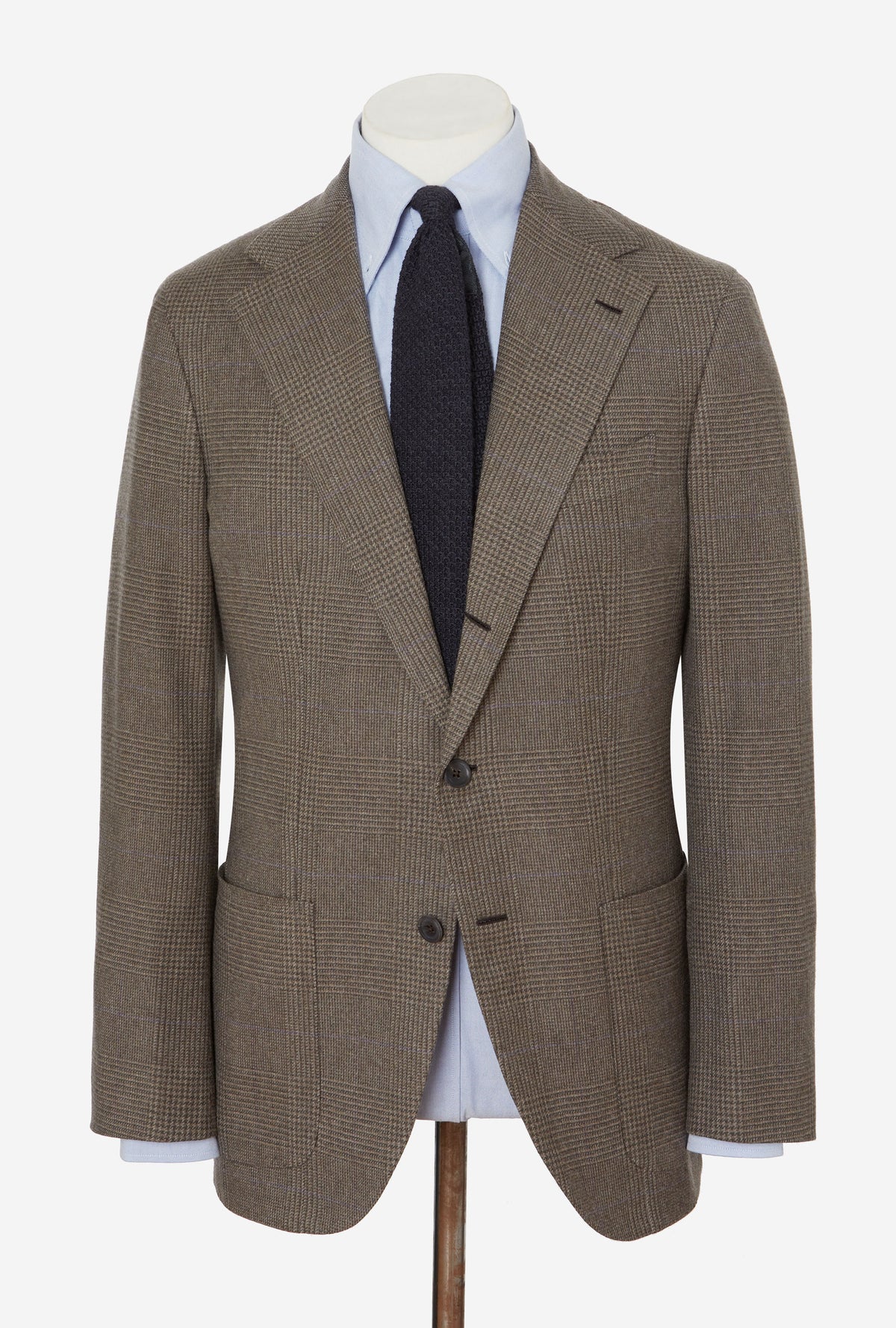 Sport Jacket Wool Olive Glen Plaid Lilac Overcheck